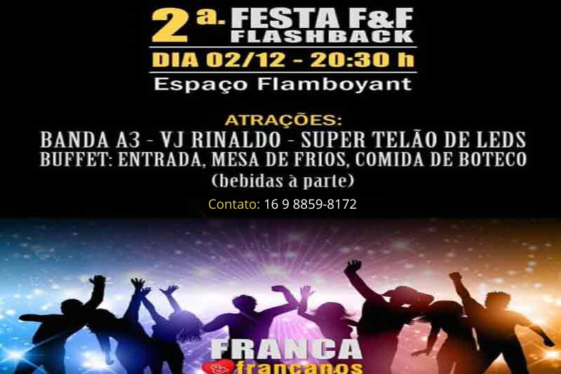 É amanhã: 2ª edição da Festa Franca & Francanos Flashback